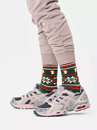 HAPPY SOCKS | Damen Socken CHRISTMAS SWEATER Gr. 36 - 40 dark green | 